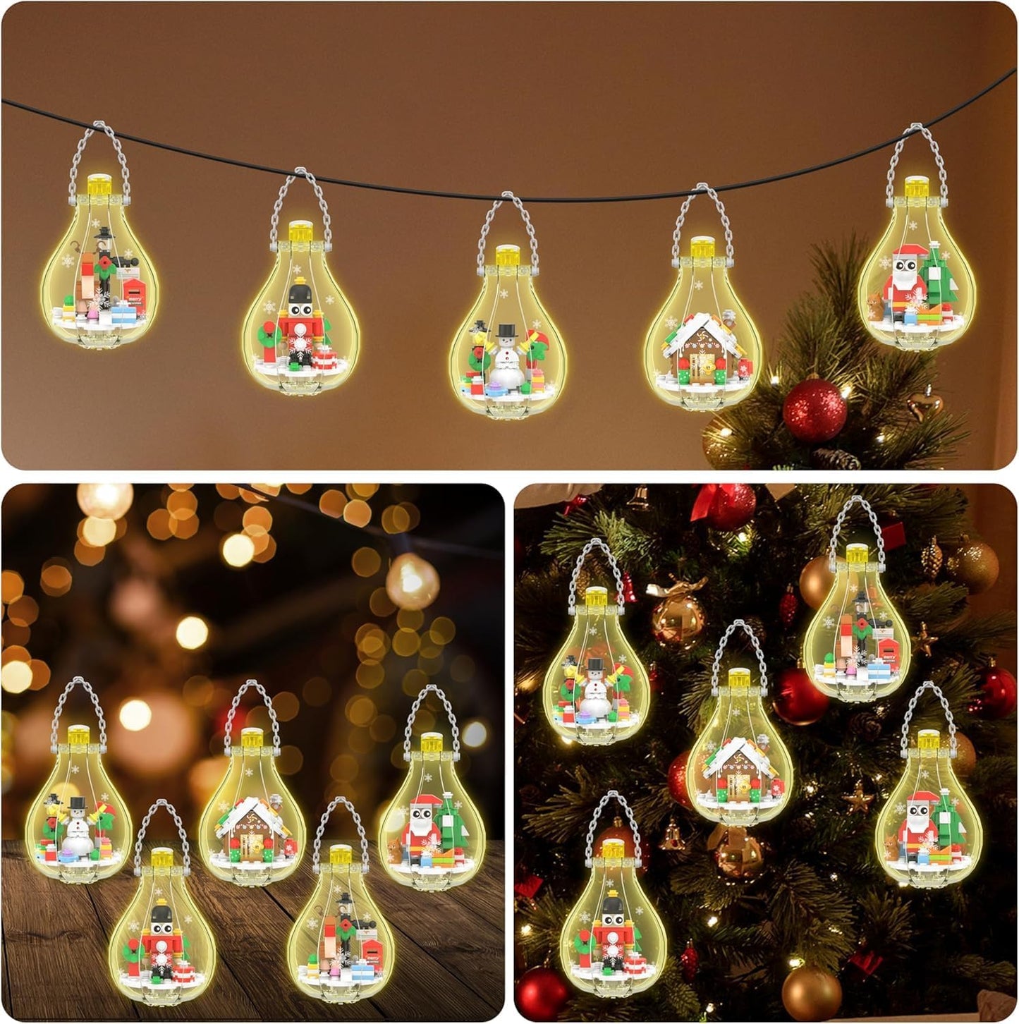 Christmas Ornaments Building Blocks 5 Pack