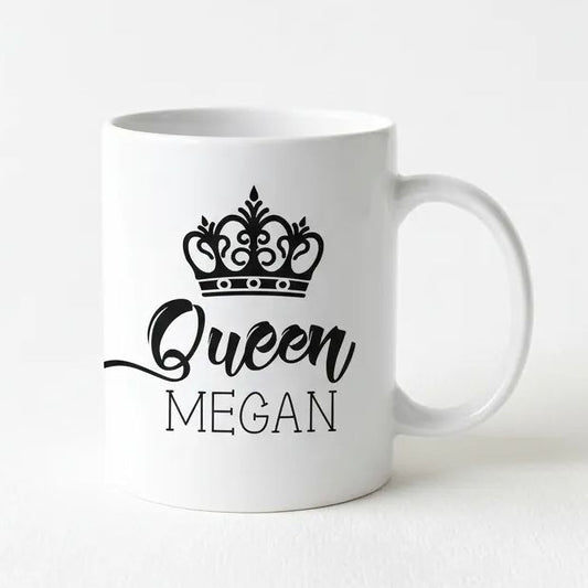 Personalized Coffee Mug for Women - Personalized Crown Coffee Mug for Her - Custom Queen Coffee Mug - Fairy Tale Gifts