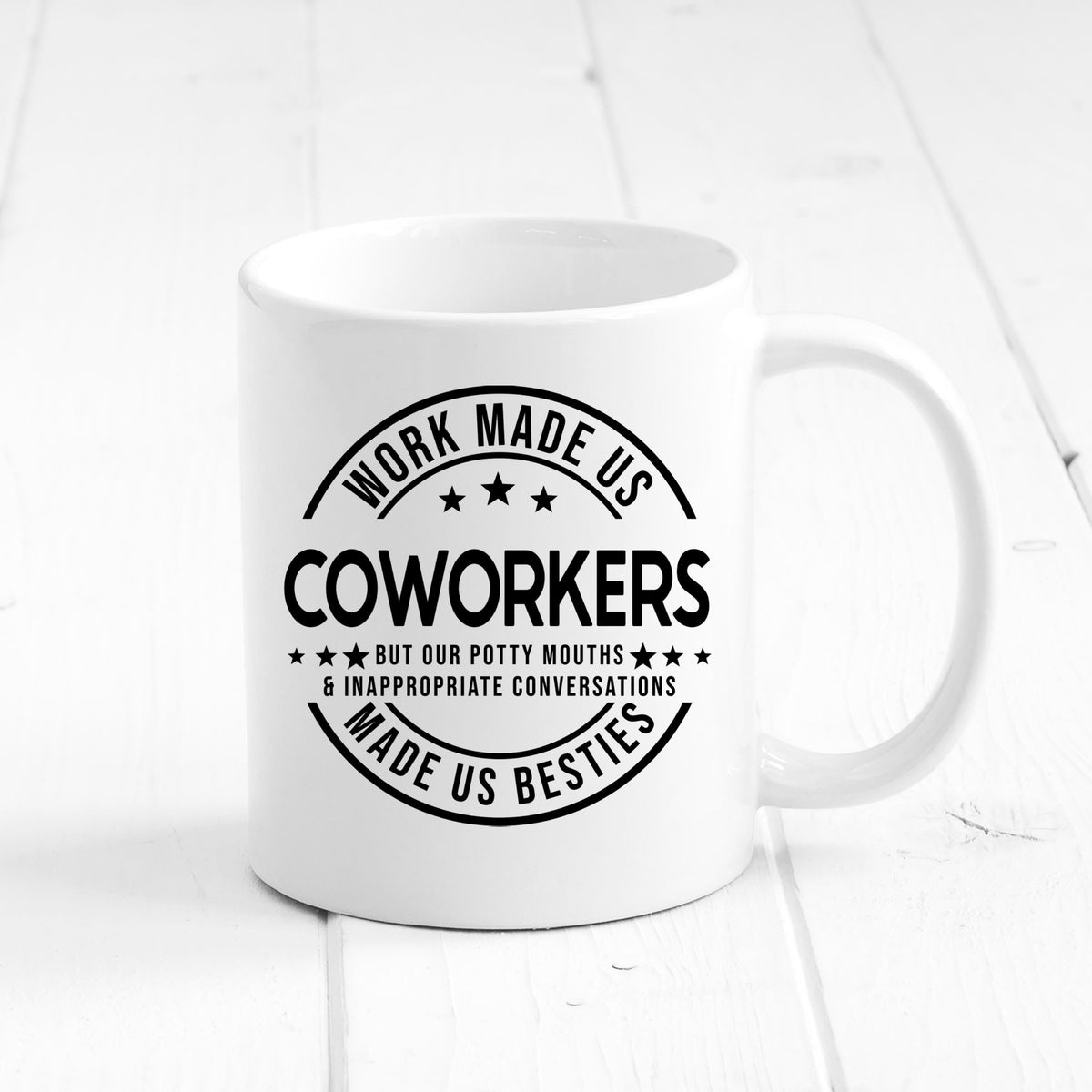 Funny Coworker Mug - Ceramic Coffee Cup | Office Humor Gift, Dishwasher Safe