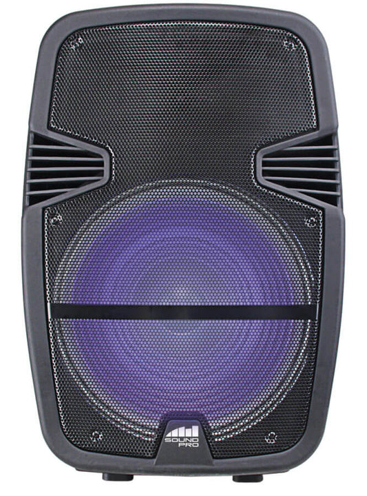 Naxa Portable 15 inch Bluetooth Party Speaker with Disco Light
