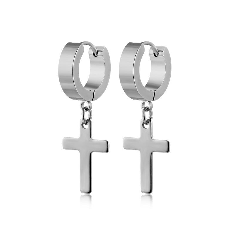 Women's Classics Silvertone Large Hoop Earrings Sports Team Faux Leather Earrings  earingearringearringsHoop EarringsSilvertone Large Hoop EarringsWomen wardrobeWomen's Classics earrings