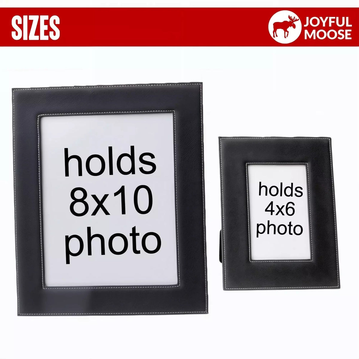 Leather Photo Frame – Elegant Faux Leather Frame For Birthday Gift Her