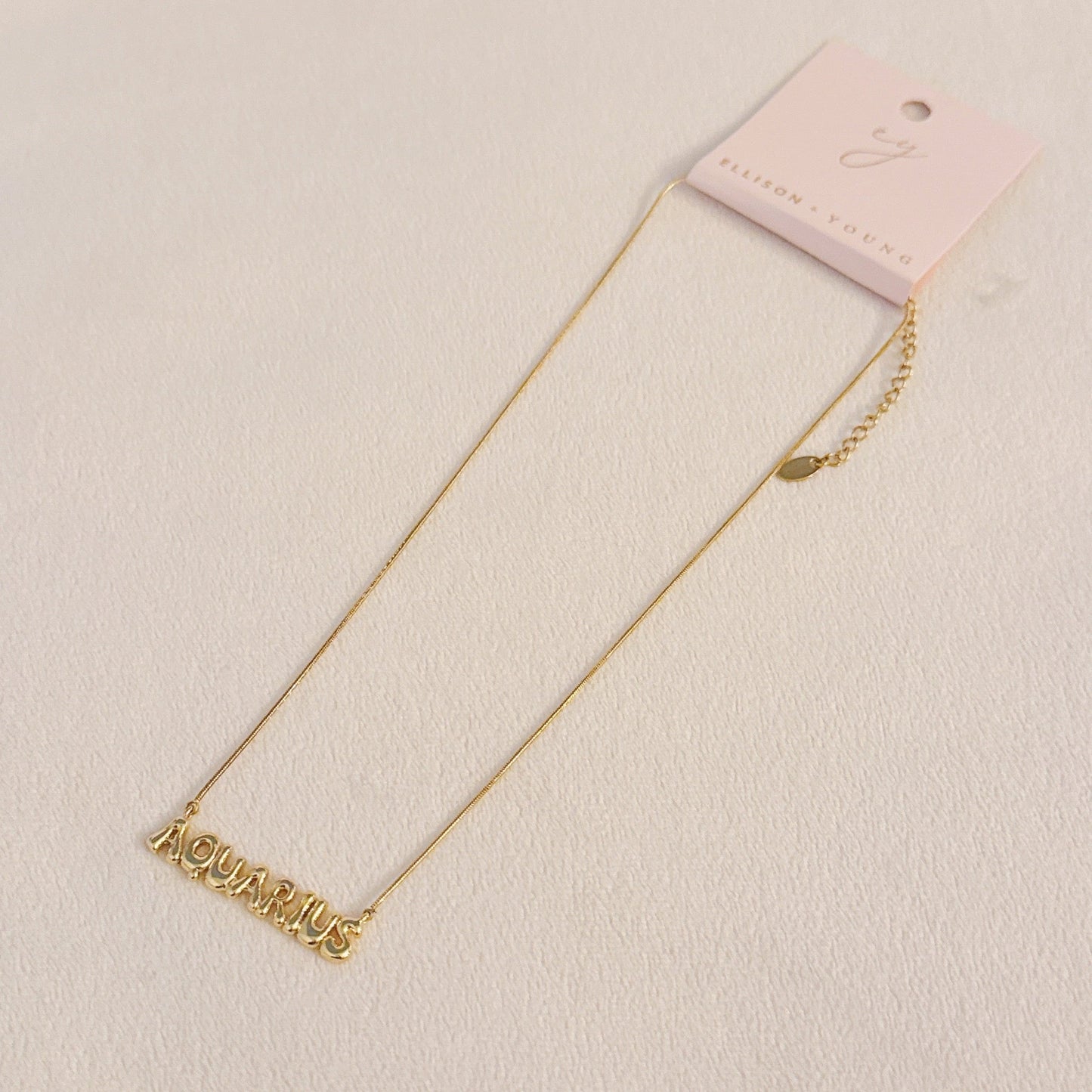 Balloon Letter Zodiac Necklace