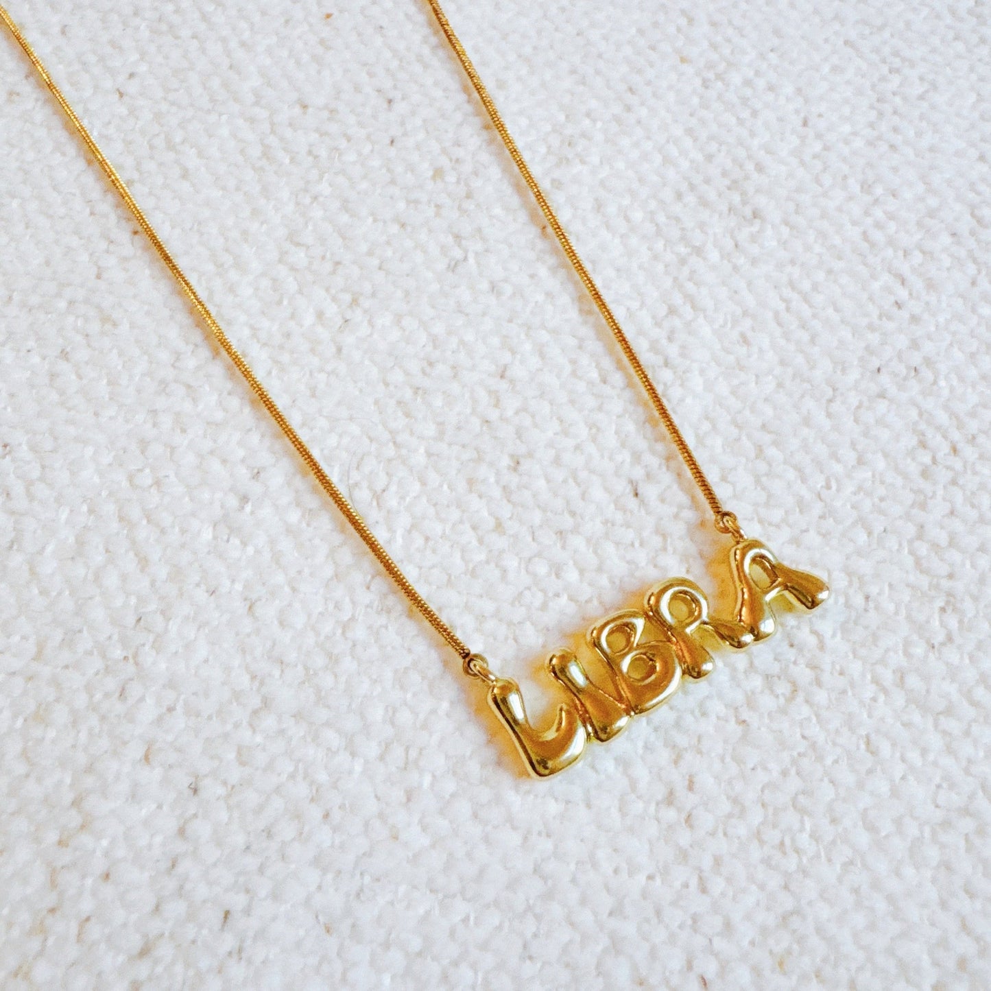 Balloon Letter Zodiac Necklace