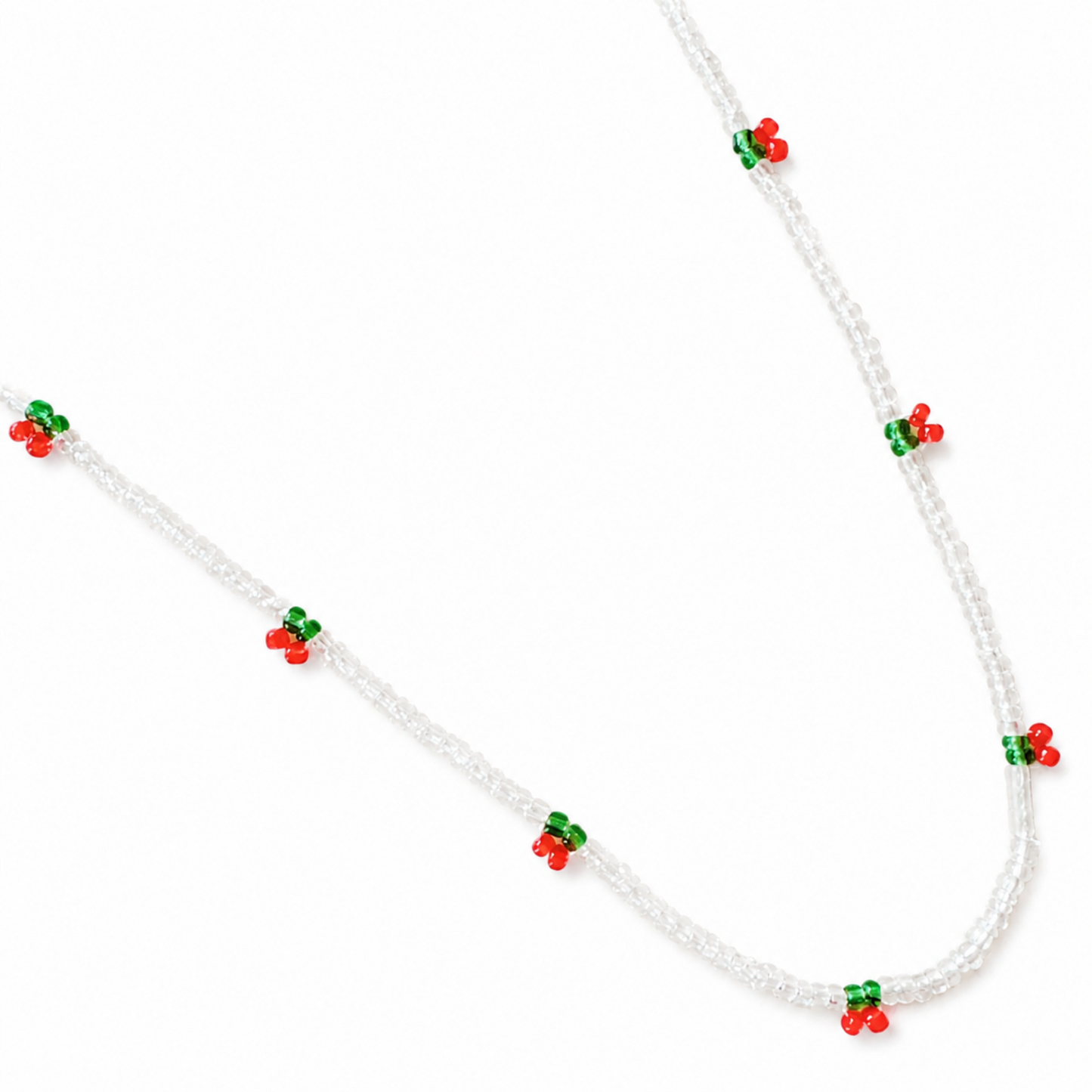 Cherry Dotty Beaded Necklace