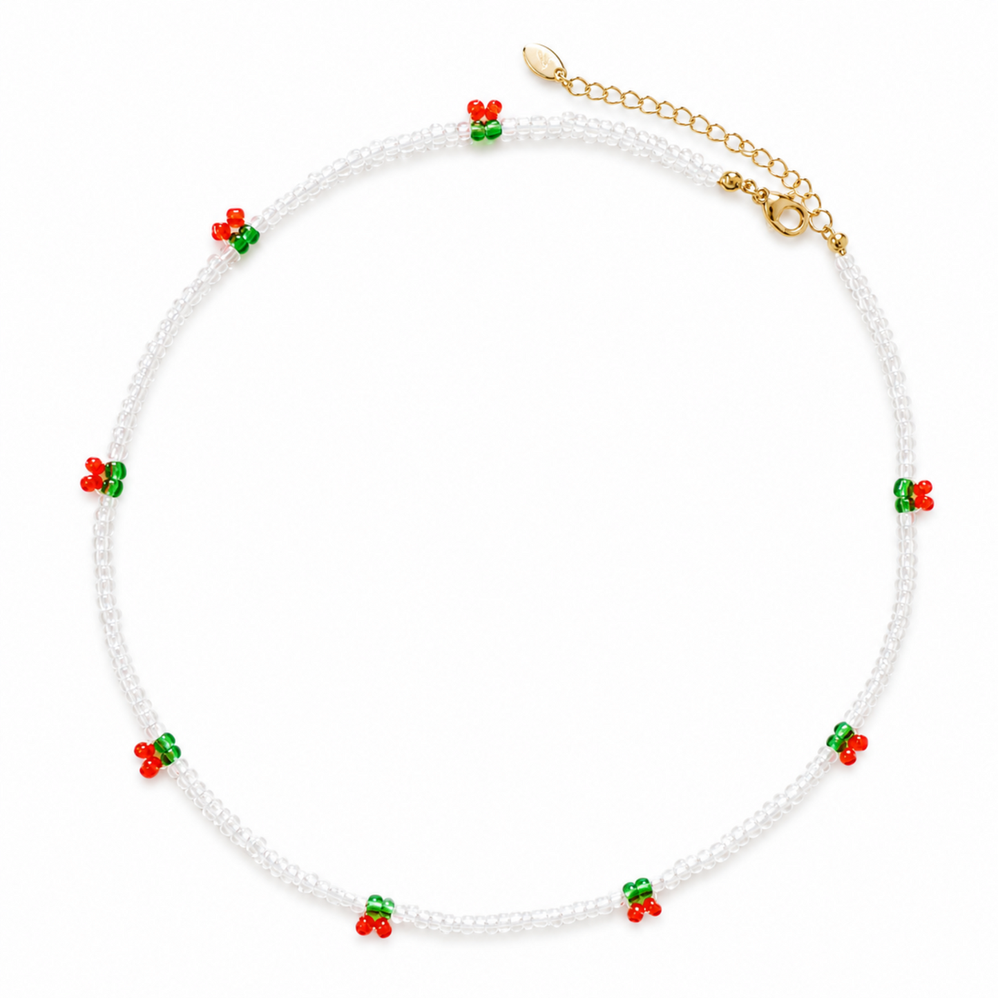 Cherry Dotty Beaded Necklace