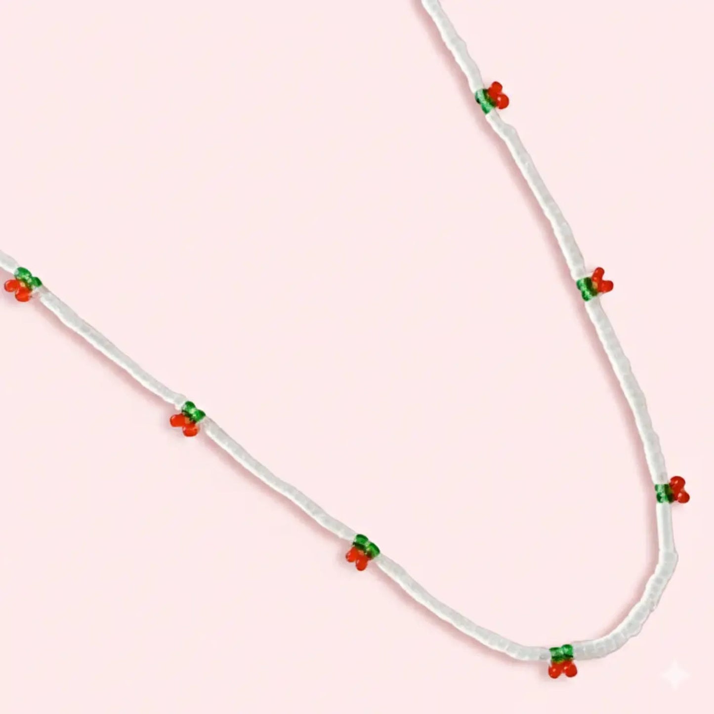 Cherry Dotty Beaded Necklace