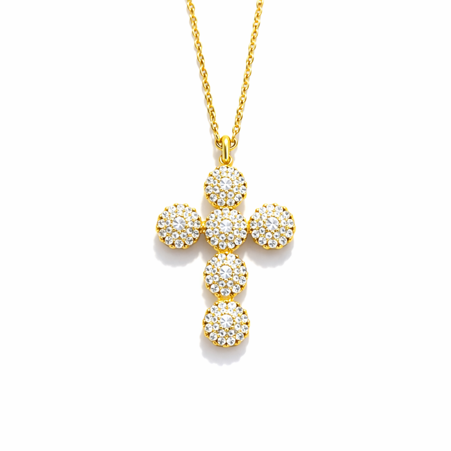 Dainty Sparkle Cross Necklace