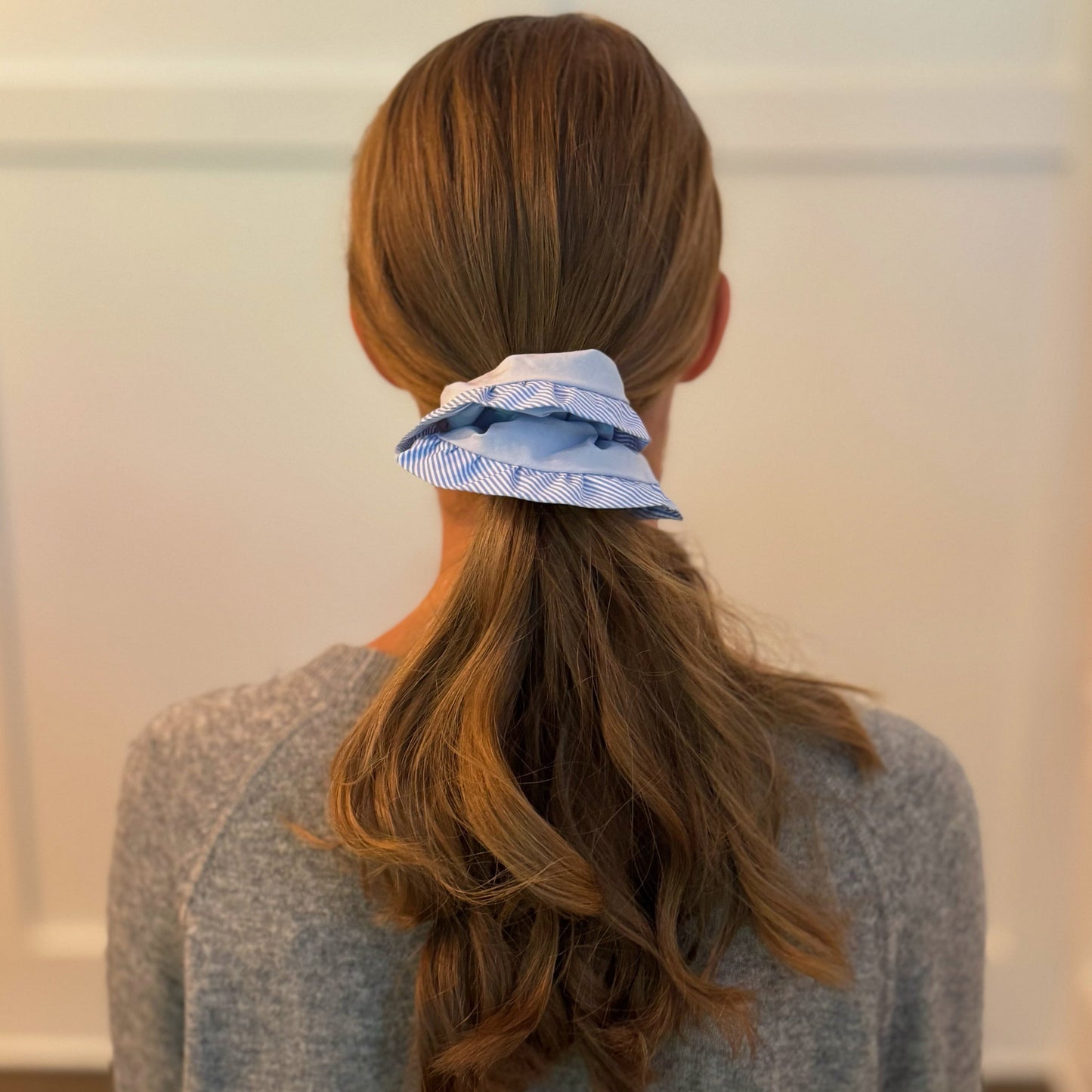 Dandy And Preppy Bordered Hair Scrunch