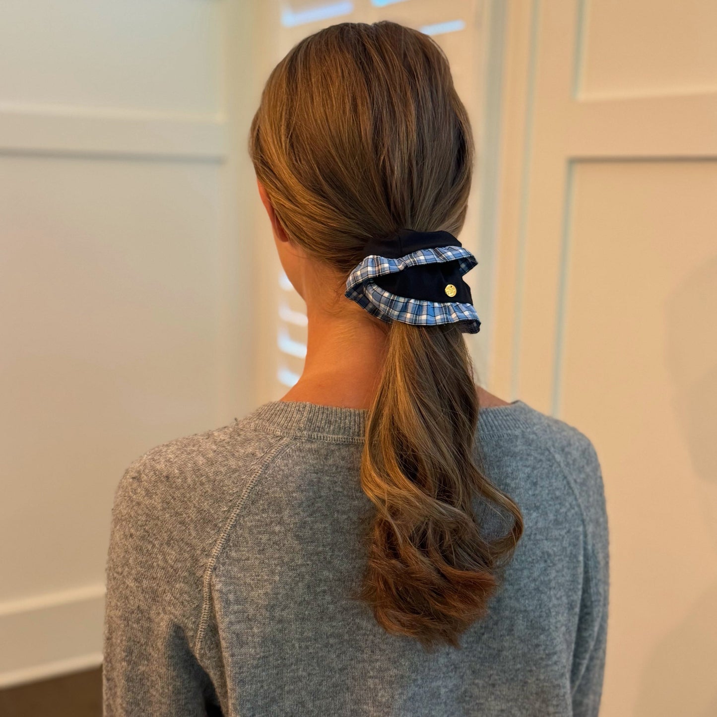 Dandy And Preppy Bordered Hair Scrunch