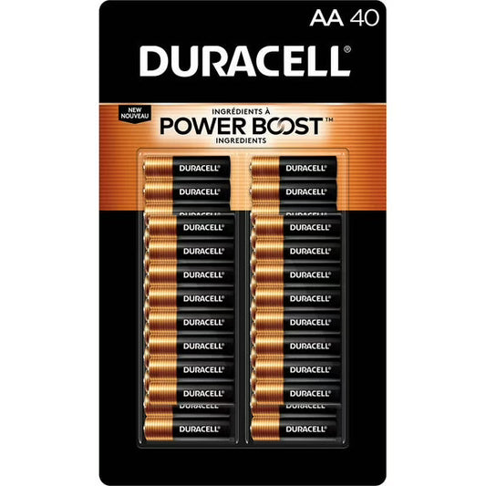 Duracell Power Boost Coppertop Alkaline AA Batteries, 40 ct - Open Box
