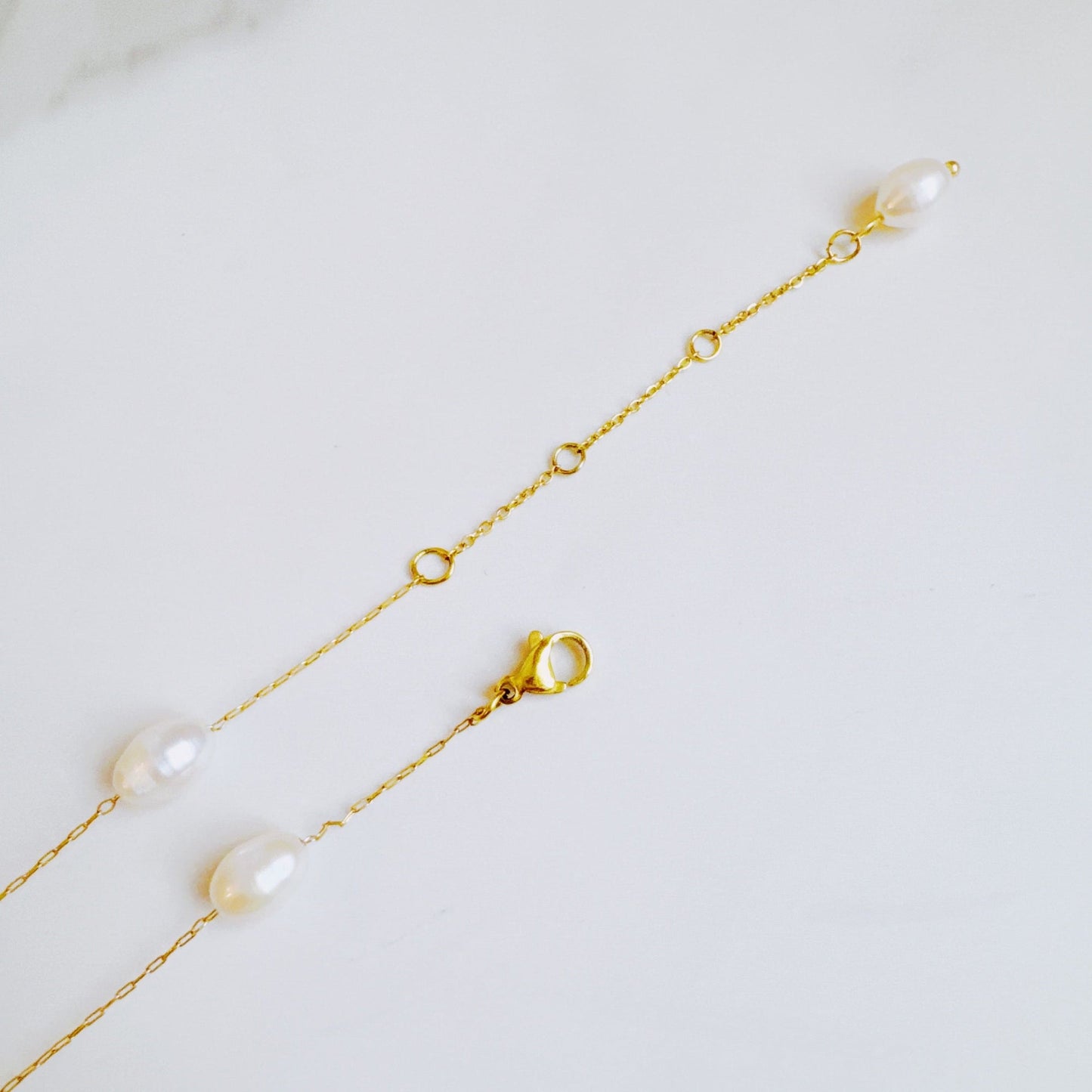 Esther Freshwater Pearl Station Necklace