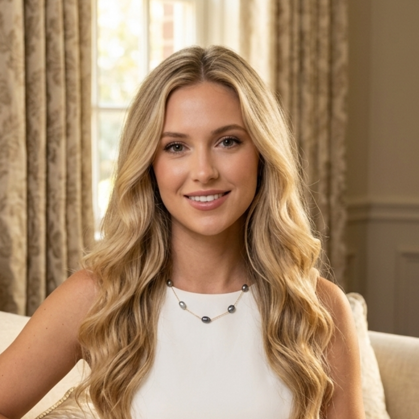 Esther Freshwater Pearl Station Necklace