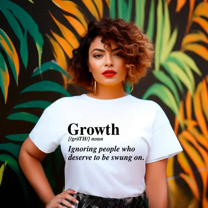 Growth Definition Graphic Tee – Unisex Uplifting Message T-Shirt