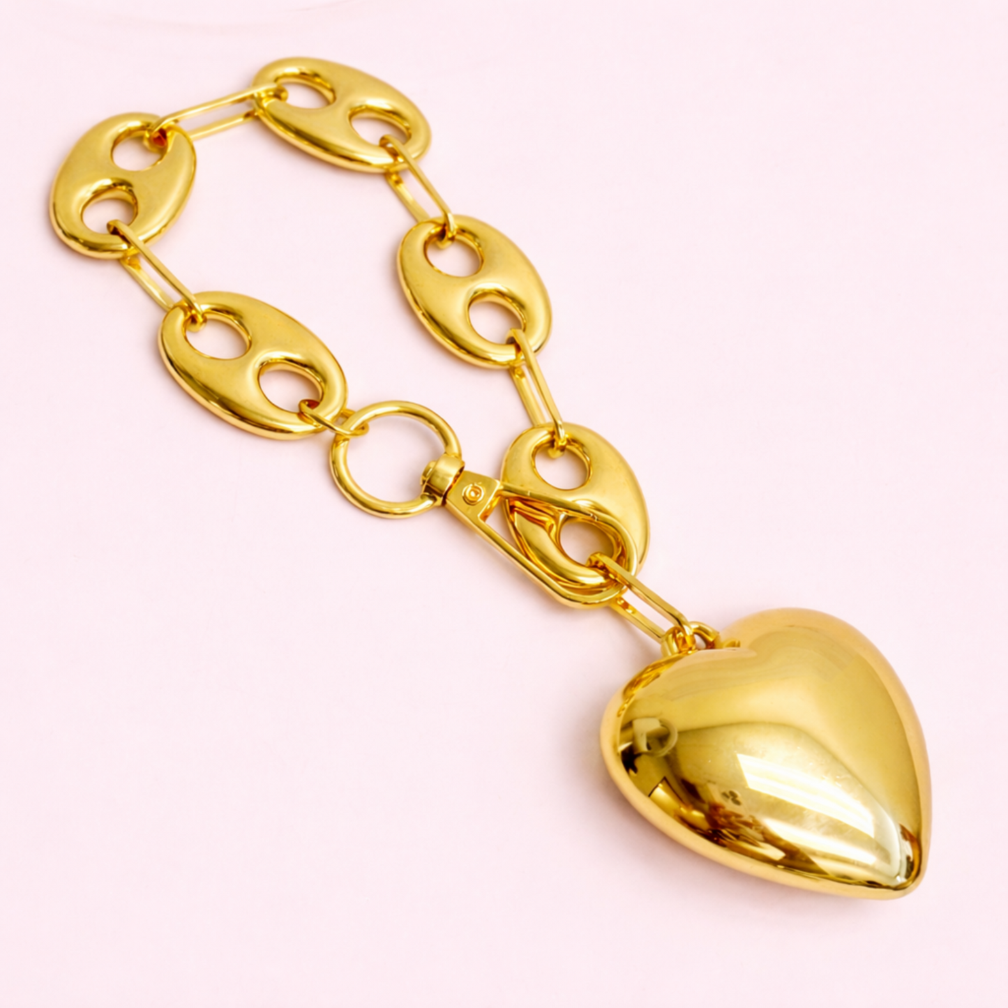 Horse Bits Heart Dangle Bag Charm