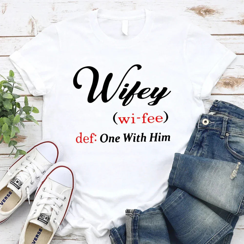 Hubby & Wifey Definition Couple T-shirt
