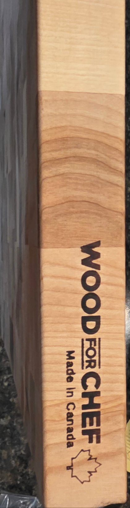 Wood For Chef Maple Wood Butcher Block Pro 18X14X1.5 -New