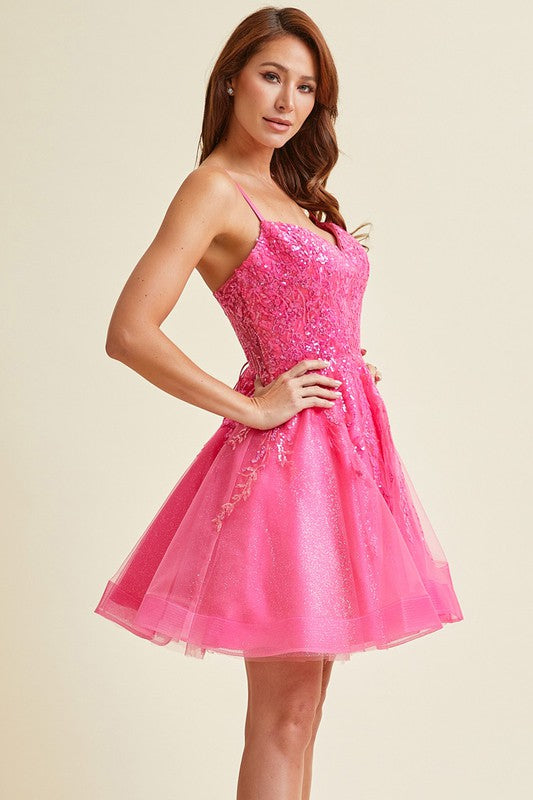 STUNNING SWEETHEART NECKLINE SEQUIN COCKTAIL DRESS FOR FORMAL EVENTS