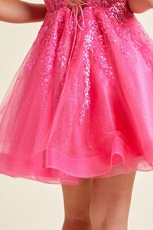 STUNNING SWEETHEART NECKLINE SEQUIN COCKTAIL DRESS FOR FORMAL EVENTS