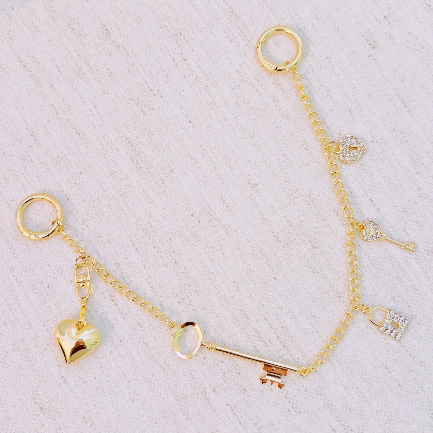 Key to My Heart Bag Charm