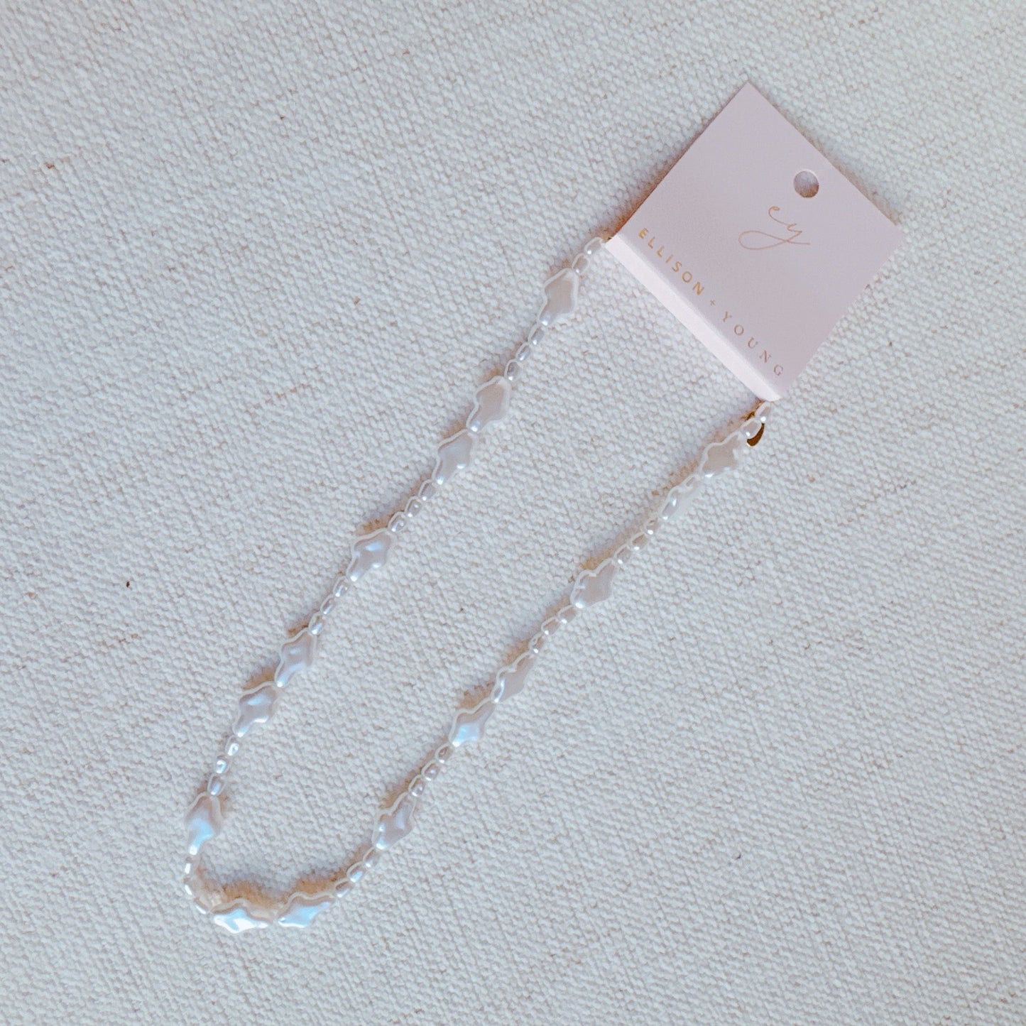 Luminous Pearl Cross Necklace