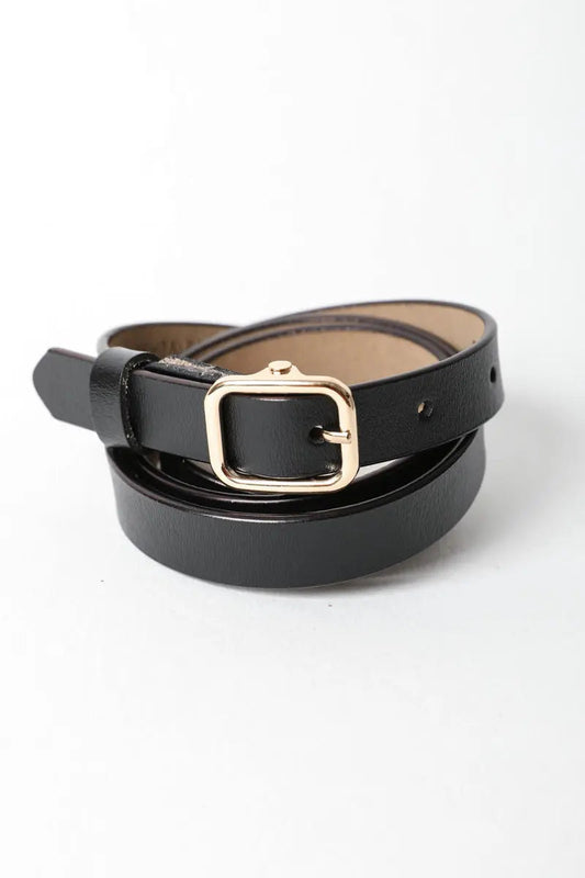 Versatile Skinny Leather Belt – Perfect for Any Outfit 💫