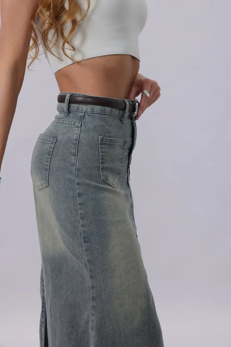 Rhinestone Skinny Western Glam Belt