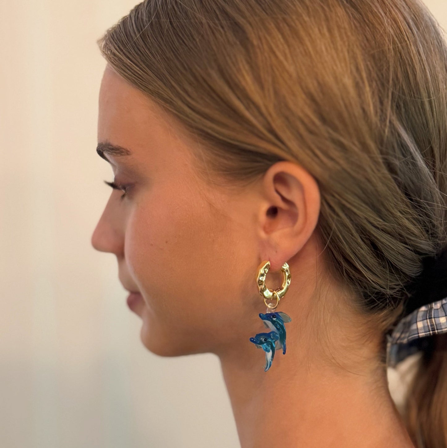Mama And Baby Dolphins Earrings