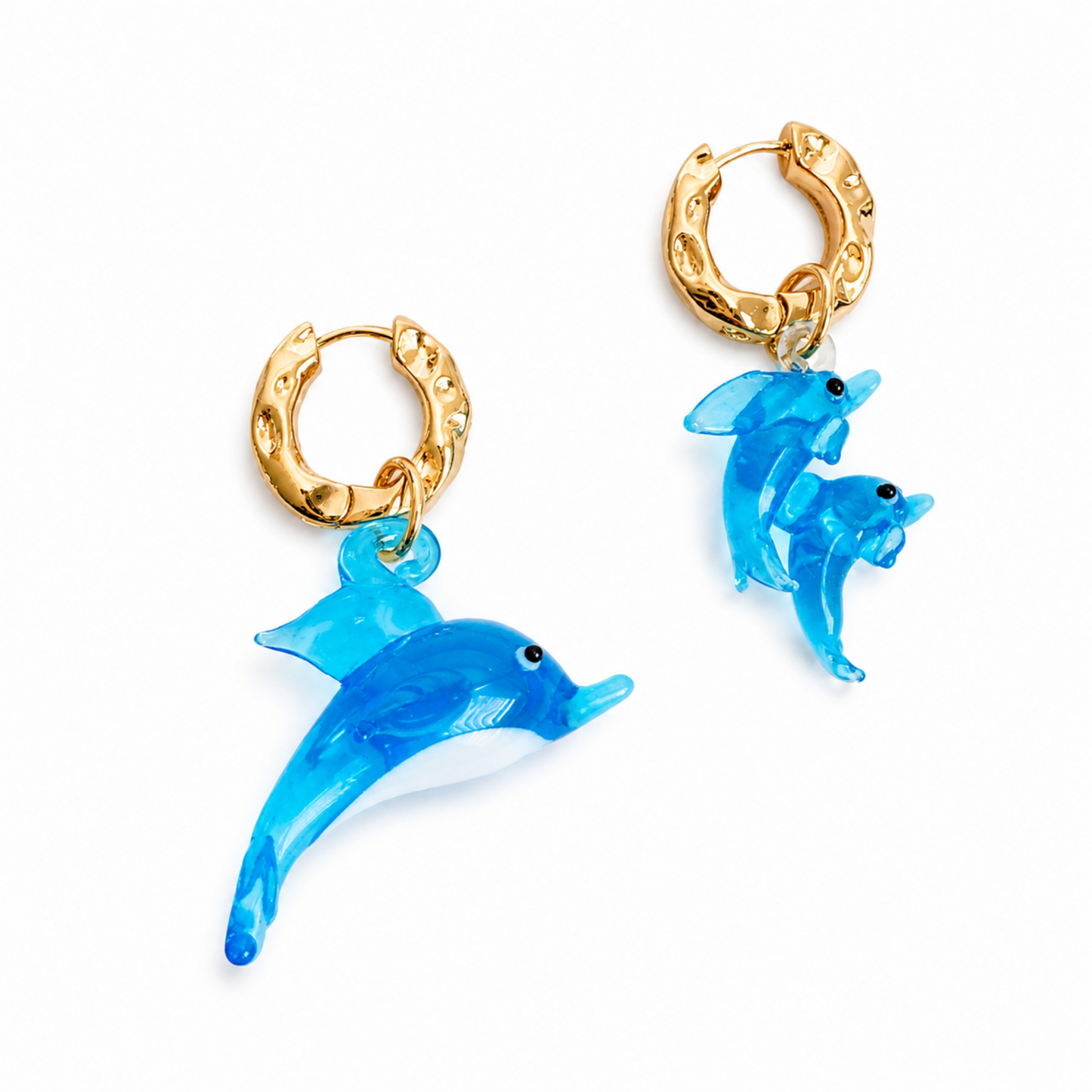 Mama And Baby Dolphins Earrings