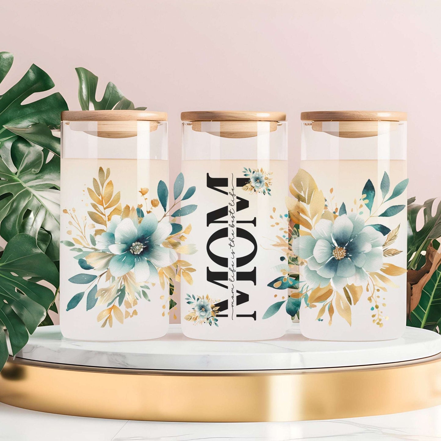 Mom Life Best Life Glass Cup