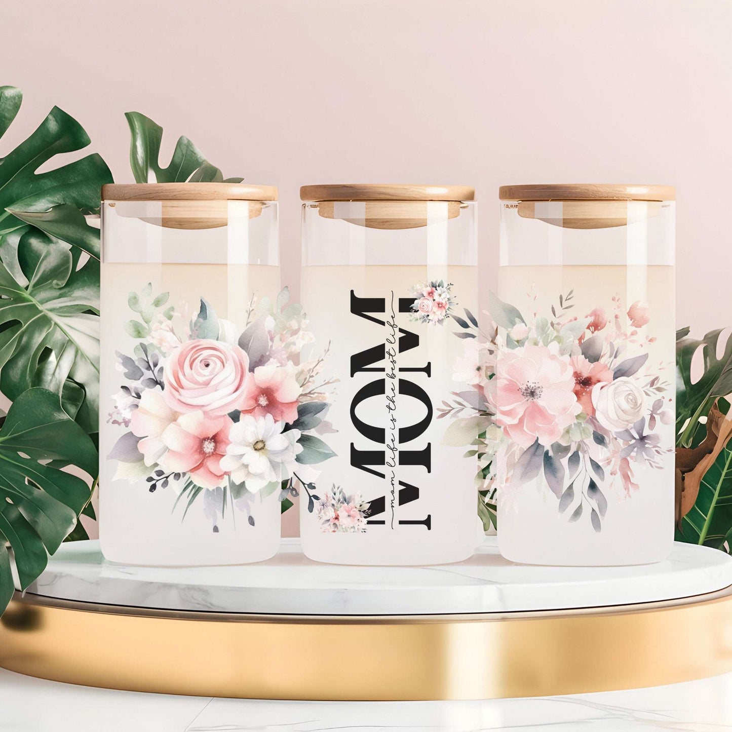Mom Life Best Life Glass Cup