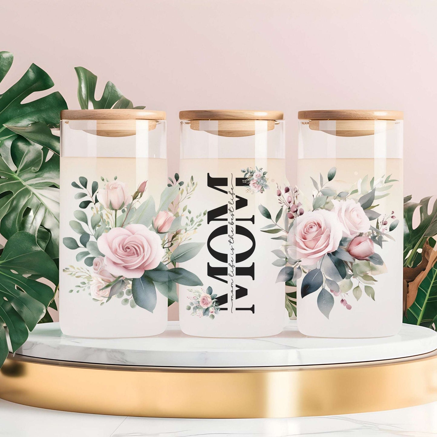 Mom Life Best Life Glass Cup