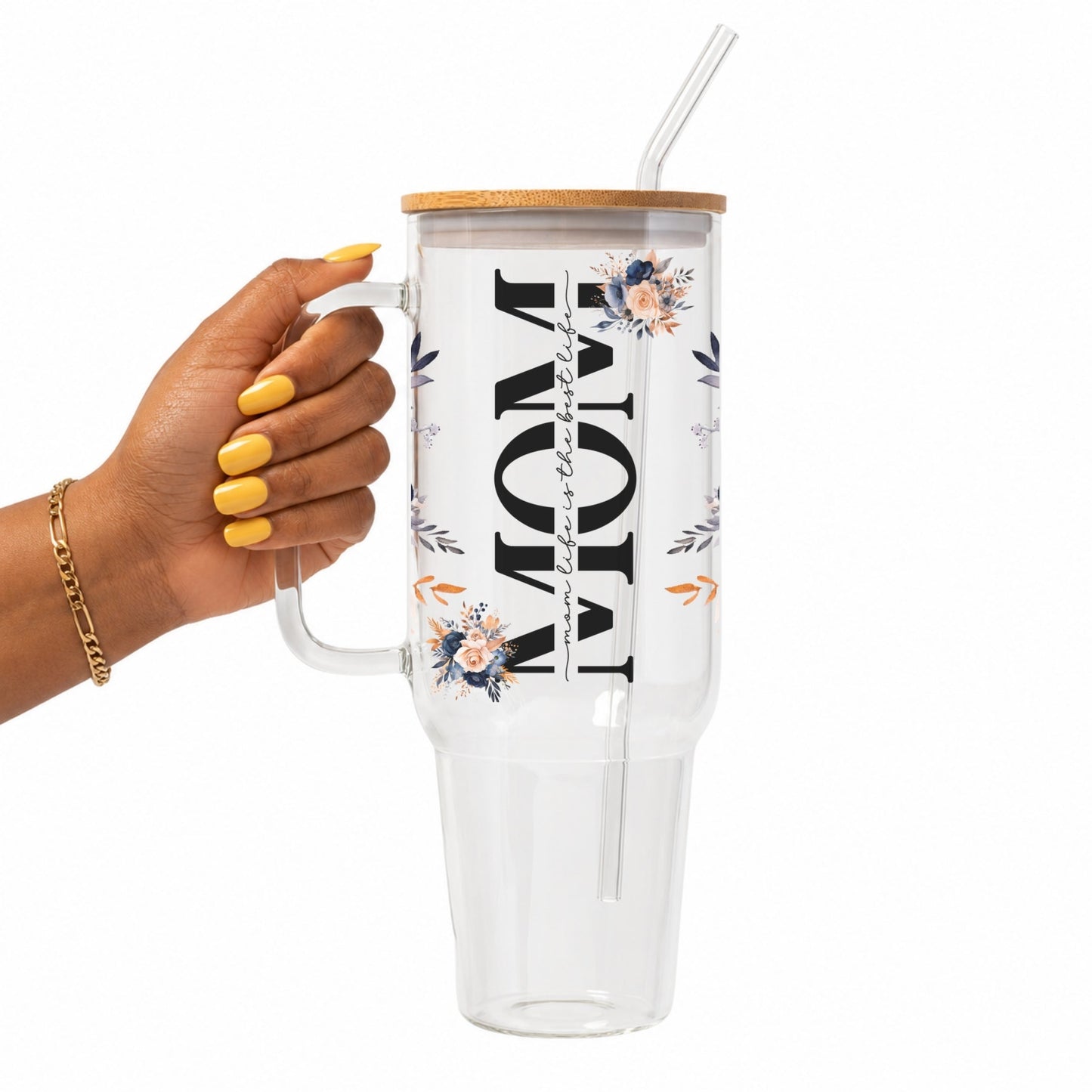 Mom Life Best Life Glass Cup