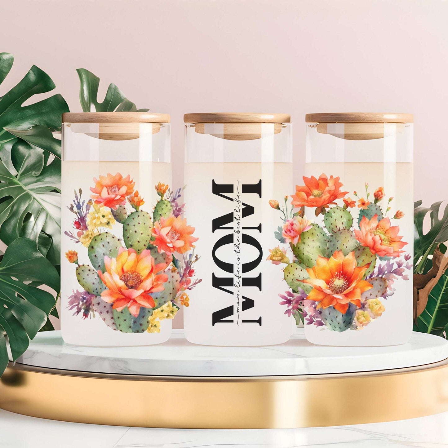 Mom Life Best Life Glass Cup