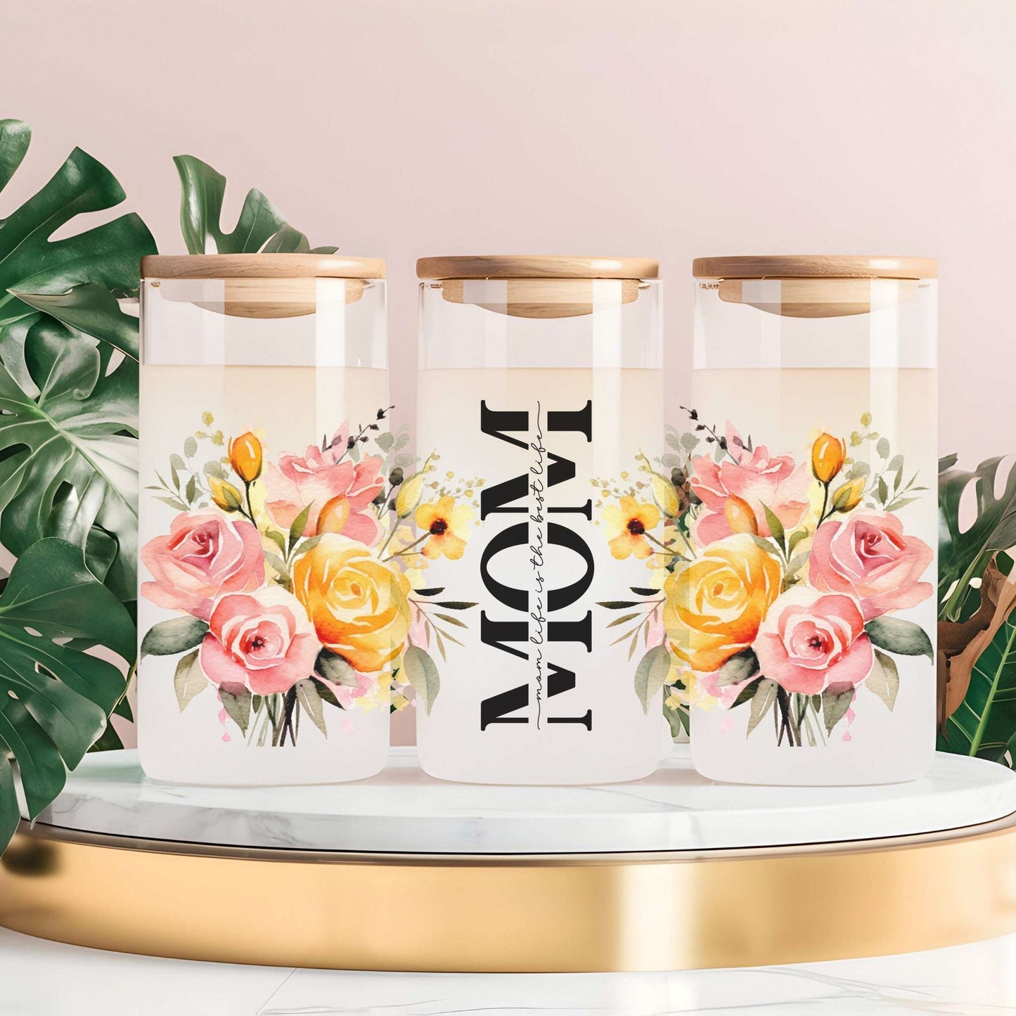 Mom Life Best Life Glass Cup