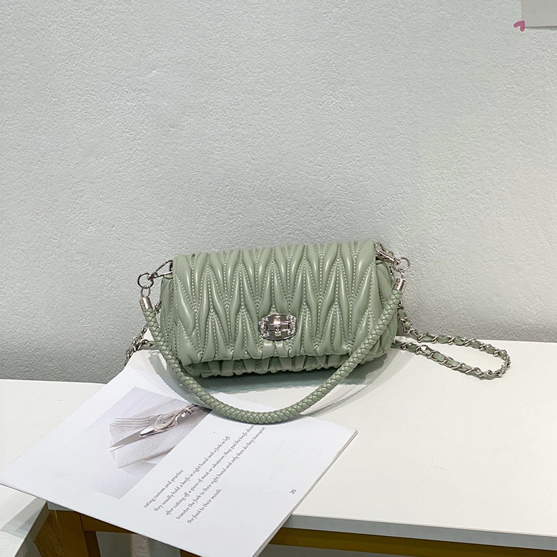 Women's Rhombus Diamond Chain Bag - Small Hobo Crossbody Shoulder Bag