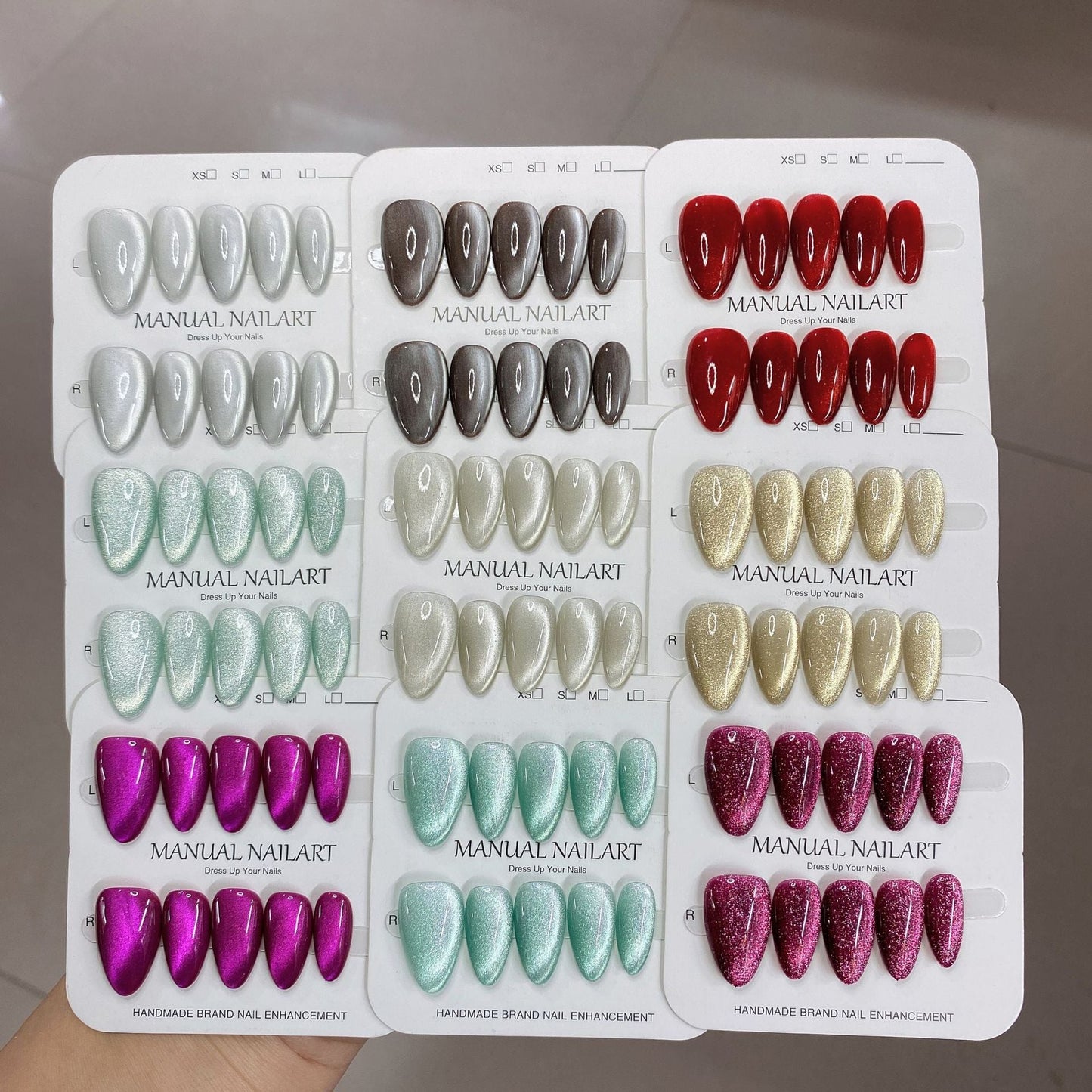 1027- Handmade press on nails fake nails removable