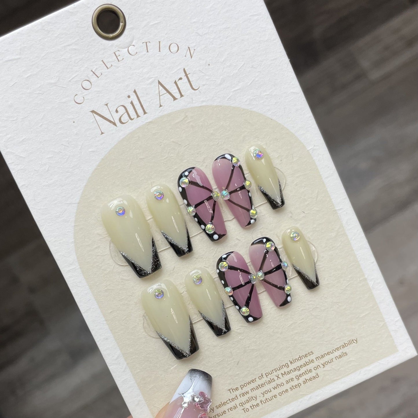 0938- Handmade press on nails fake nails removable