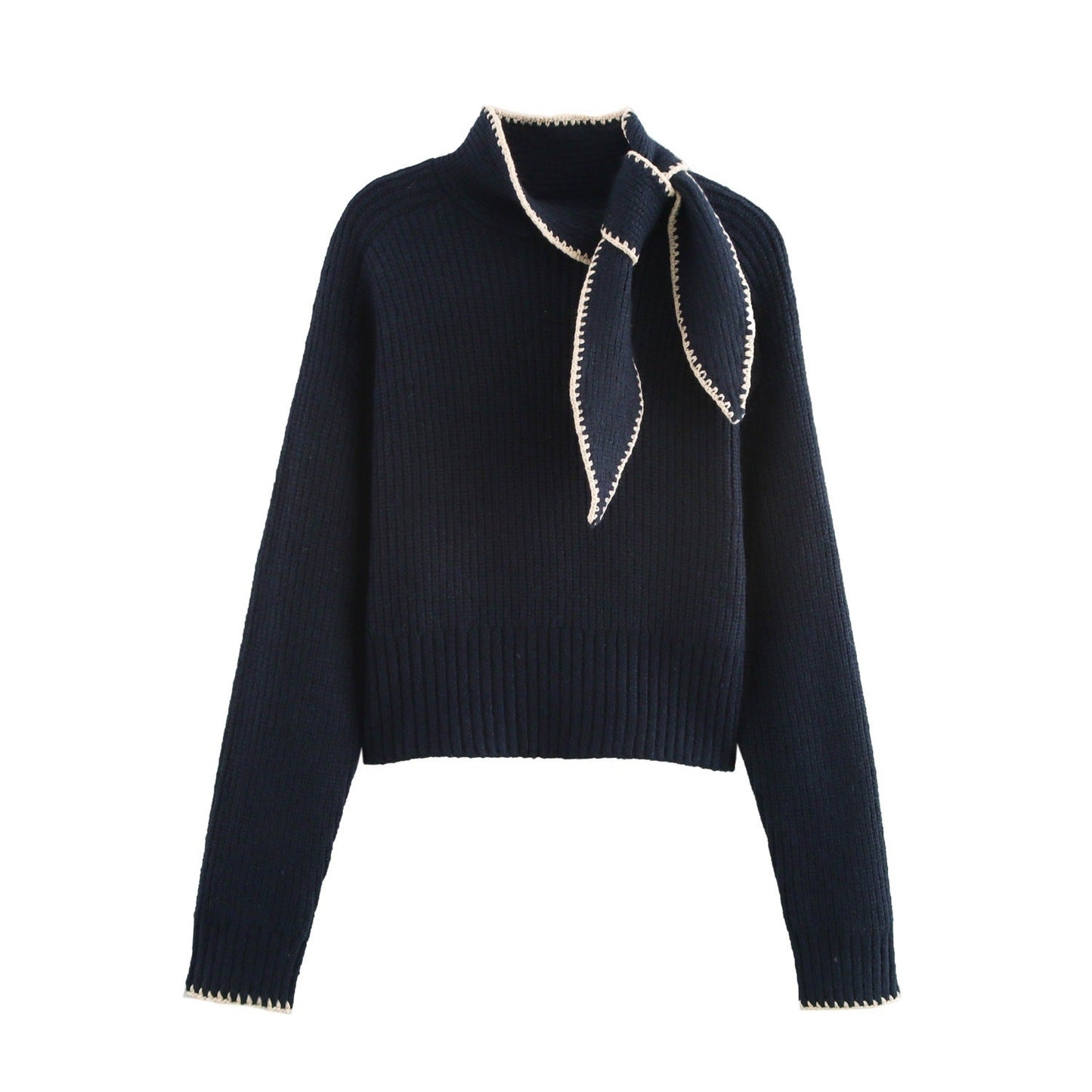 Sweet  Sweater Bow Detail Knit