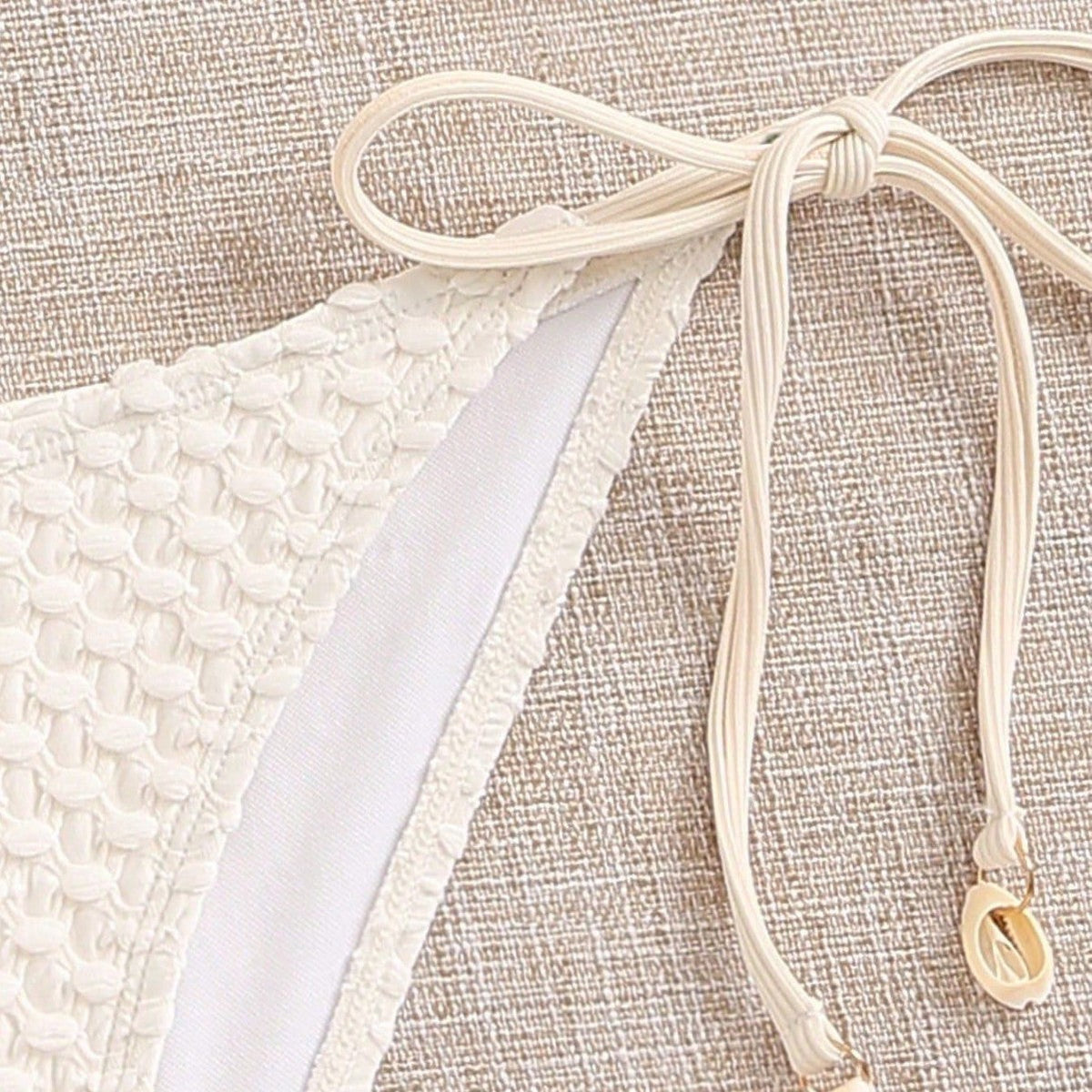 Women's Bikini Two Piece Swimsuit Shell Minimalist Swimsuit Set
