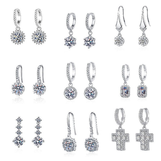 Sunflower Full Diamond Stud Earrings