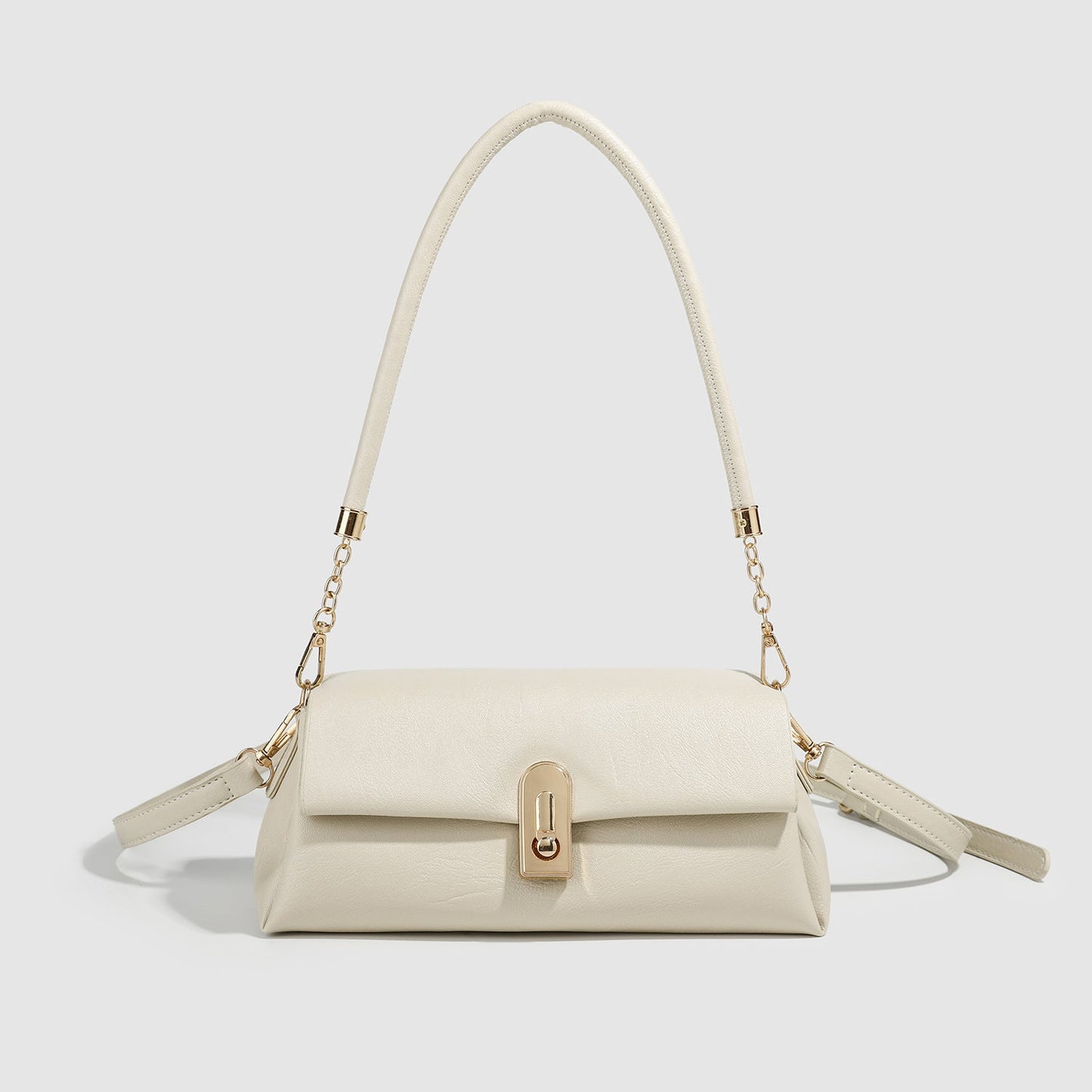 Small shoulder bag for women, fashionable glacier white underarm bag, versatile commuter Crossbody bag for women small
