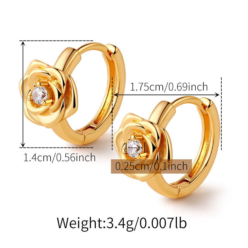 Vintage Zircon Ear Cuff Earring