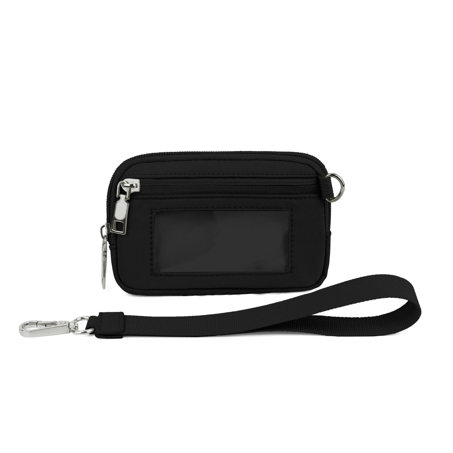 Transparent PVC Card Bag – Portable Wrist Bag for Bank Card & Change Storage