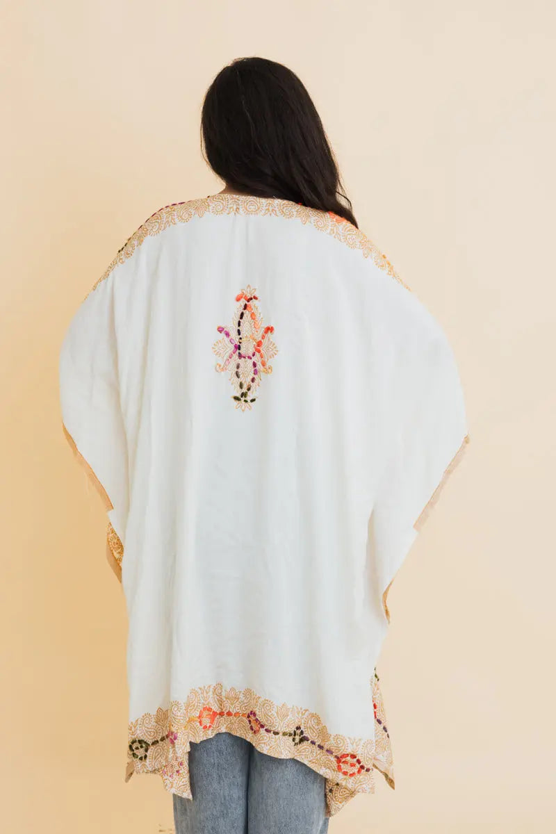 Bohemian Artisan Stitch Tapestry Kimono