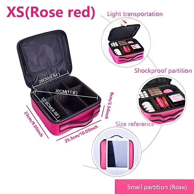 Professional Makeup Case Female Travel Big Capacity Beauty Nail ToolBox Cosmetic Organizer Suitcases For Makeup Storage Boxs