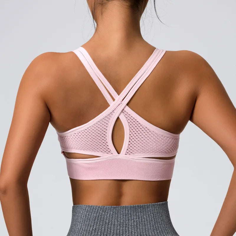 Yoga Sports Bras Push Up Gym Crop Tops