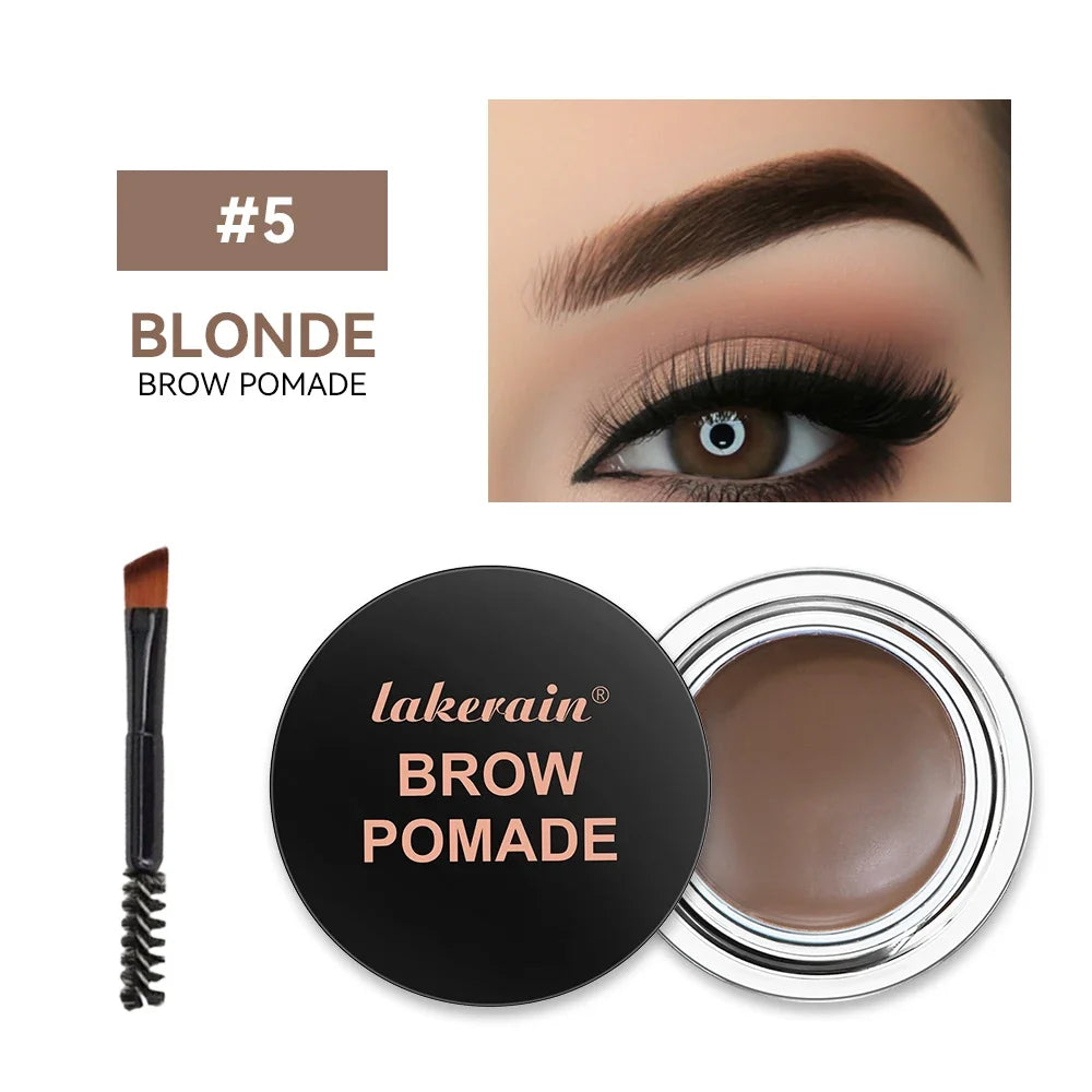 Long-lasting Eyebrow Enhancers Makeup 6 Colors Waterproof 3D Natural Eye Brow Pomade Eyebrow Gel With Brush Professional Makeup
