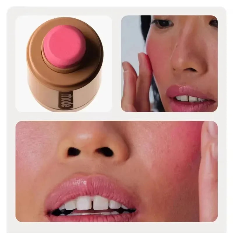 Brand Makeup Blusher Rouge Powder Pocket Blush Lipstick Cheek Hydrating Stick Natural Cream Lip Gloss Cheek Easy Apply Color