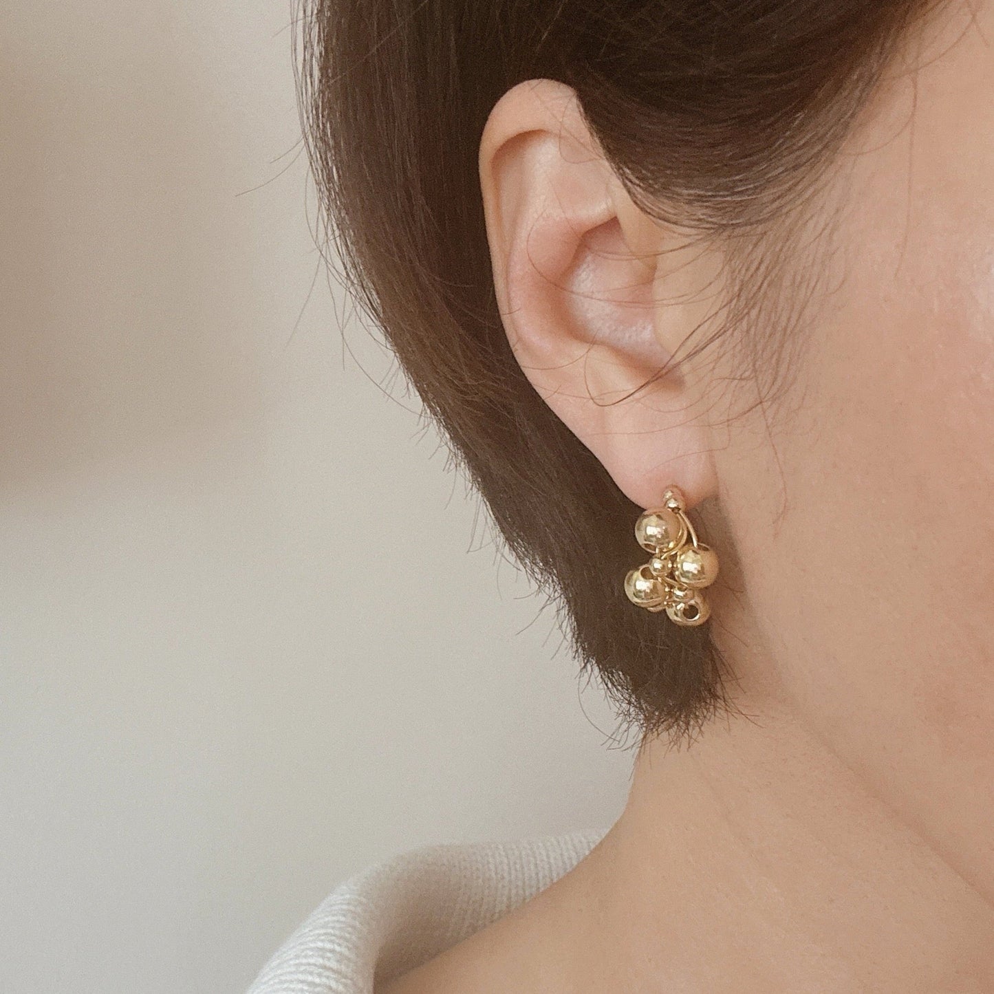 Woven Bubble Hoop Earrings